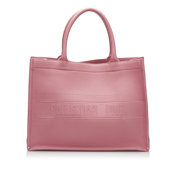Pre-Loved Dior Medium Embossed Book Tote - Picture 1 of 8